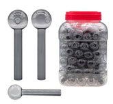 4" Heavy Clear Black Color Oil Burner 90Pcs Set on Jar